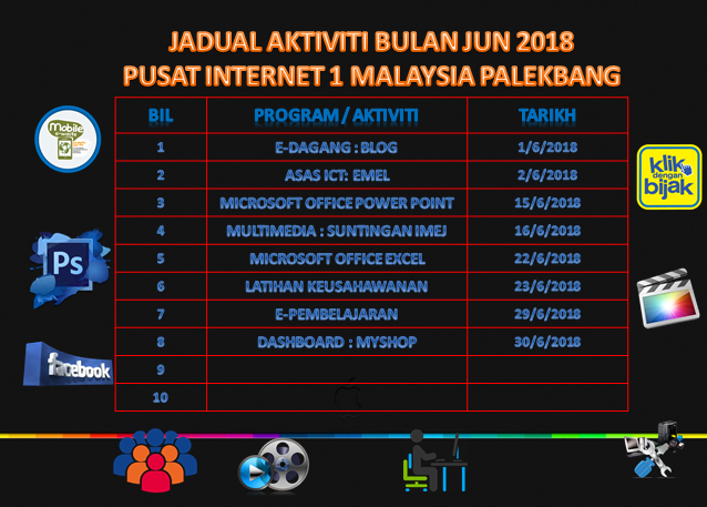 JADUAL LATIHAN BULAN JUN 2018