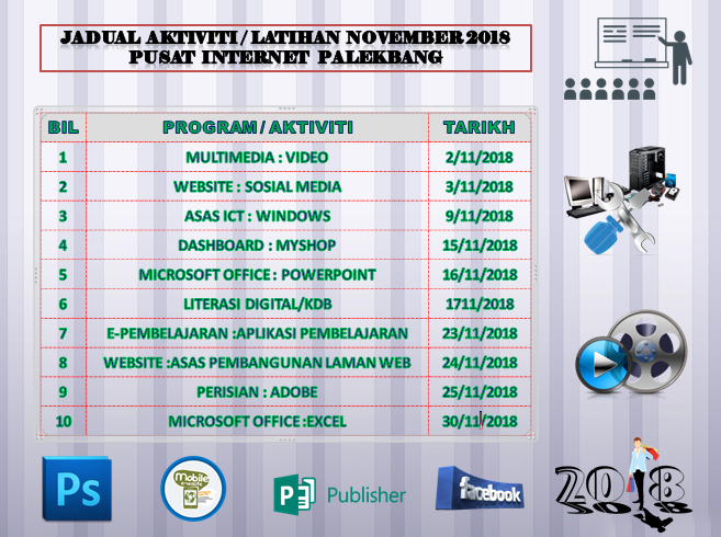 JADUAL WAKTU NOVEMBER 2018