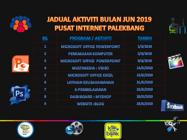 JADUAL AKTIVITI JUN 2019