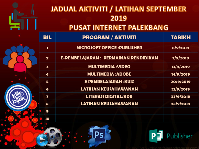 JADUAL AKTIVITI SEPTEMBER 2019