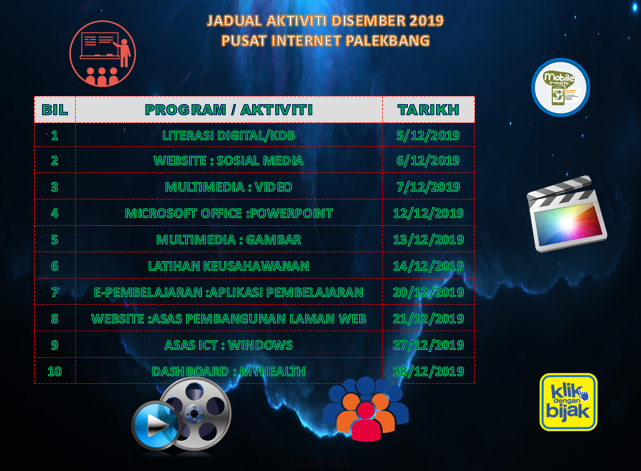 JADUAL AKTIVITI BULAN DISEMBER2019