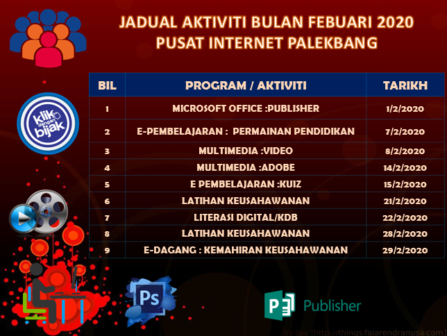 jadual aktiviti febuari2020