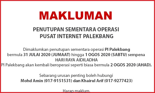 NOTIS PENUTUPAN PI Palekbang