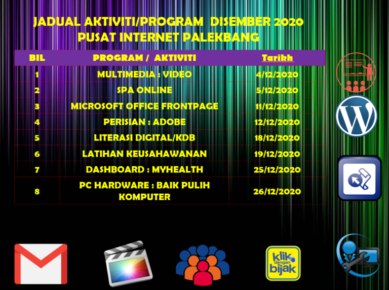 JADUAL AKTIVITI DISEMBER2020