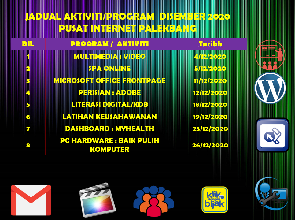 JADUAL AKTIVITI DISEMBER2020