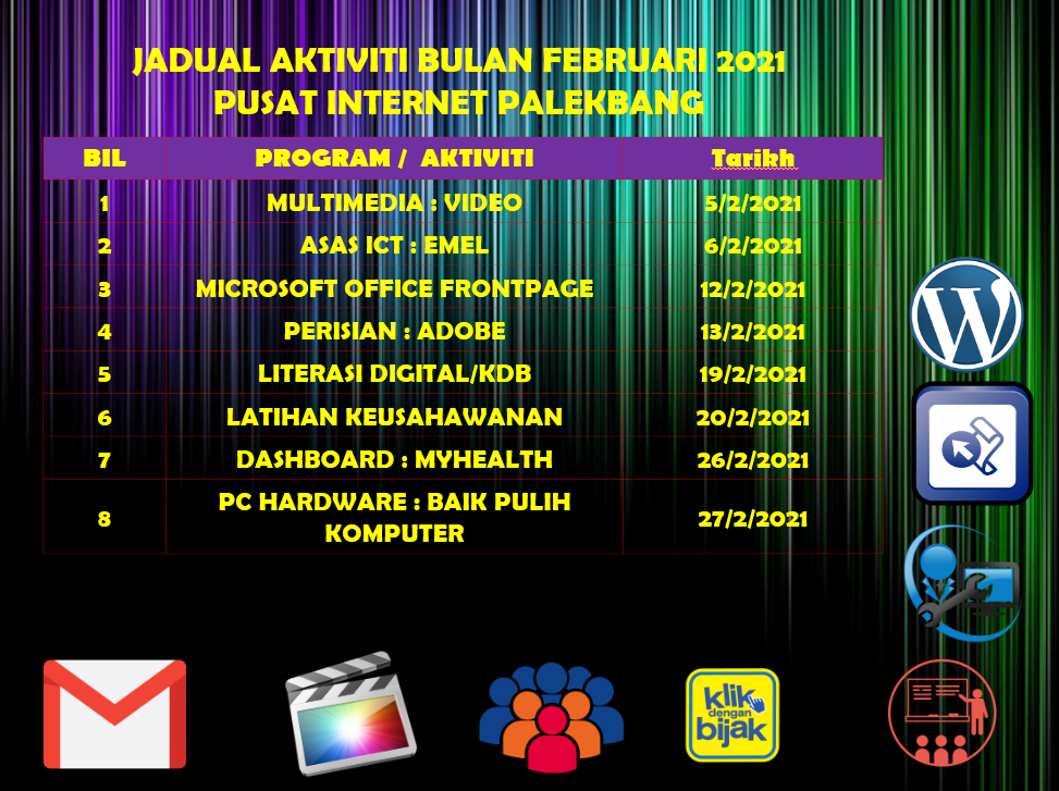 JADUAL AKTIVITI FEB 2021