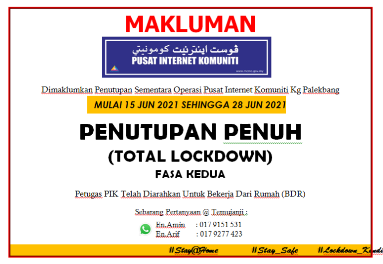 LOCKDOWN FASA KEDUA
