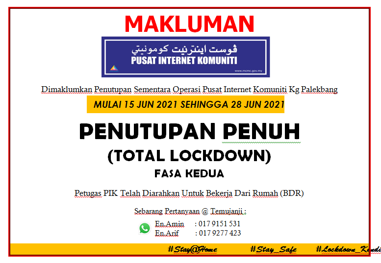 LOCKDOWN FASA KEDUA