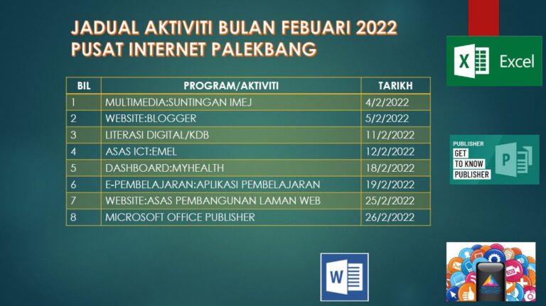 JADUAL AKTIVITI FEB 2022