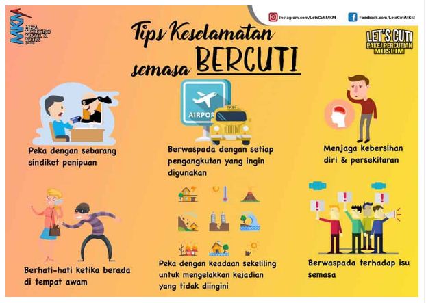 TIPS KESELAMATAN SEMASA BERCUTI
